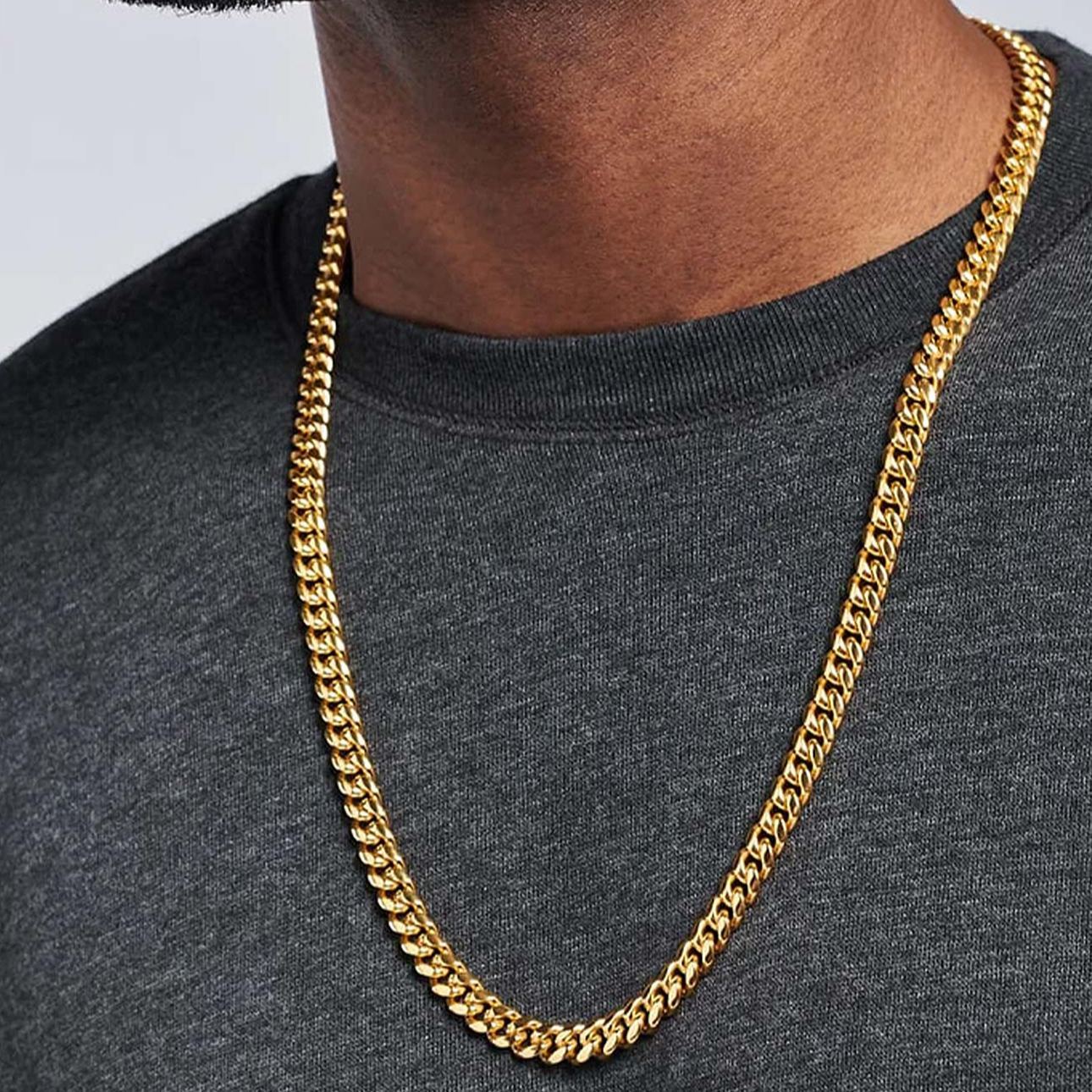 Chaîne Homme Cubaine Miami | Cadeau pour Fils