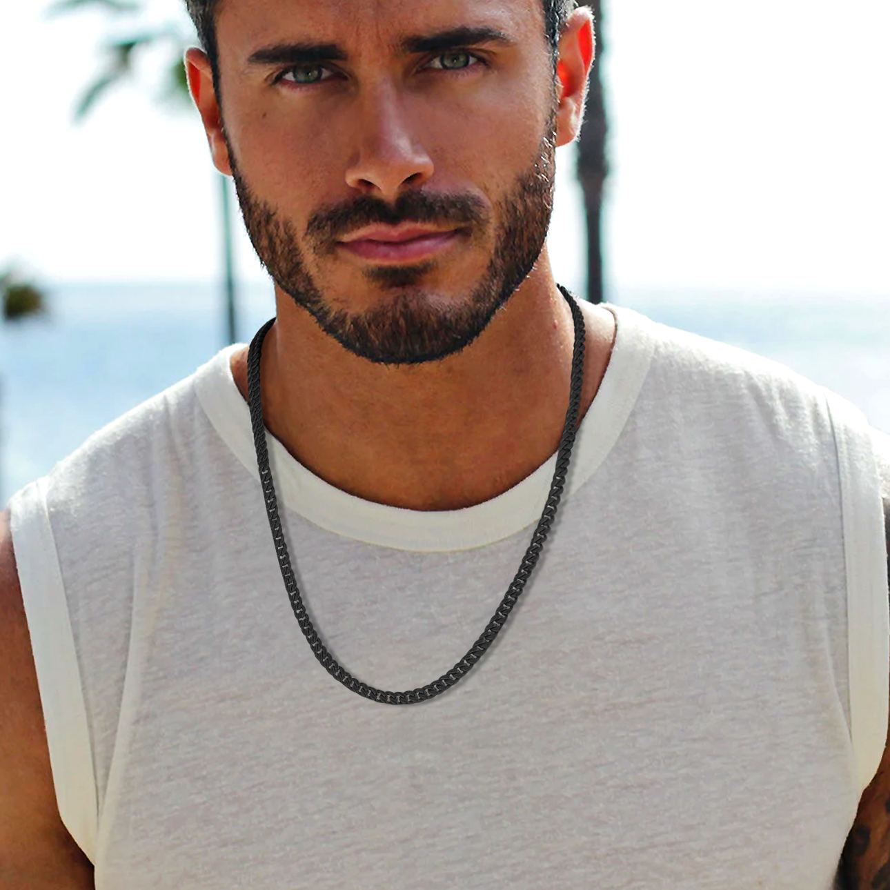 Chaîne Homme Cubaine Miami | Cadeau pour Papy