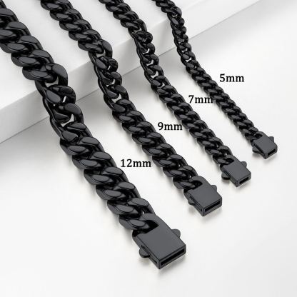 Chaîne Homme Cubaine Miami | Maillons Épais Acier 5/7/9/12 mm