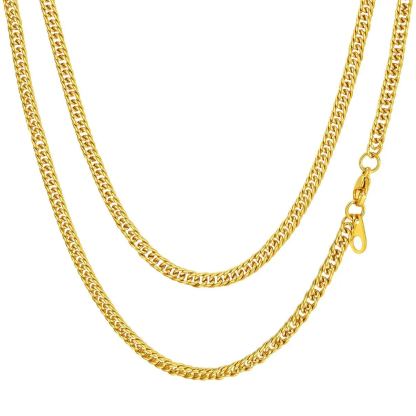 Collier Chaîne Cubaine Homme Femme en Acier Inox