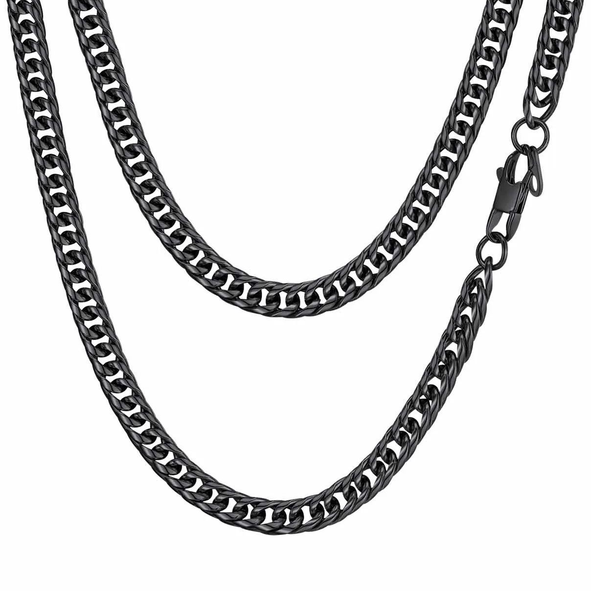 Collier Chaîne Cubaine Homme Femme en Acier Inox
