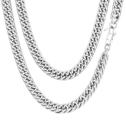 Collier Chaîne Cubaine Homme Femme en Acier Inox