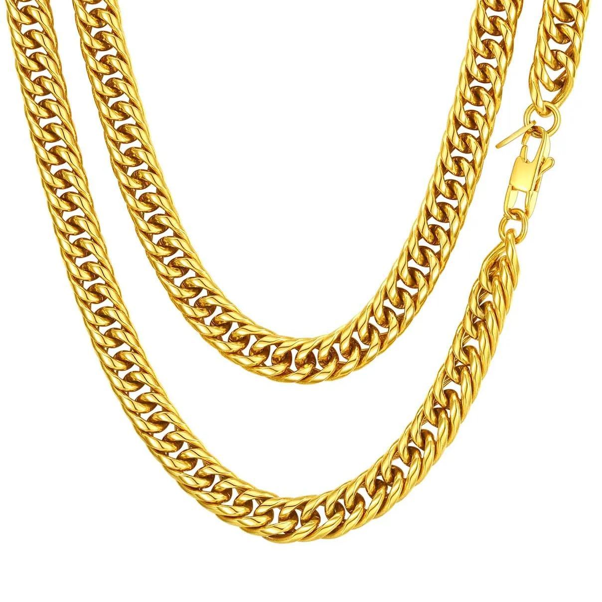 Collier Chaîne Cubaine Homme Femme en Acier Inox