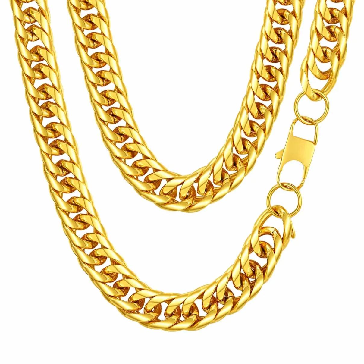 Collier Chaîne Cubaine Homme Femme en Acier Inox