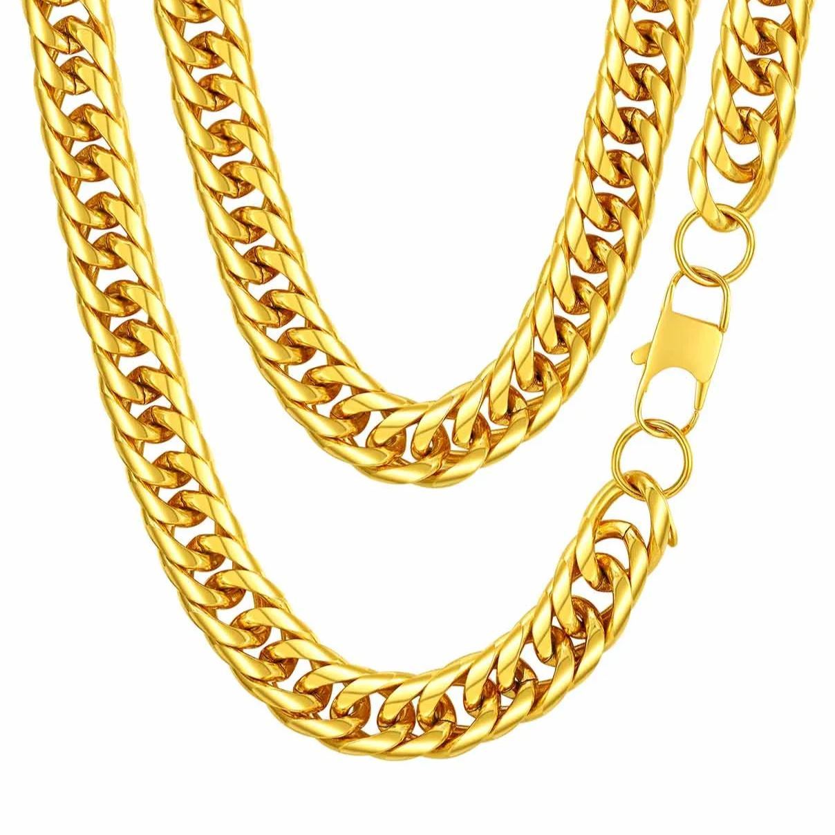 Collier Chaîne Cubaine Homme Femme en Acier Inox