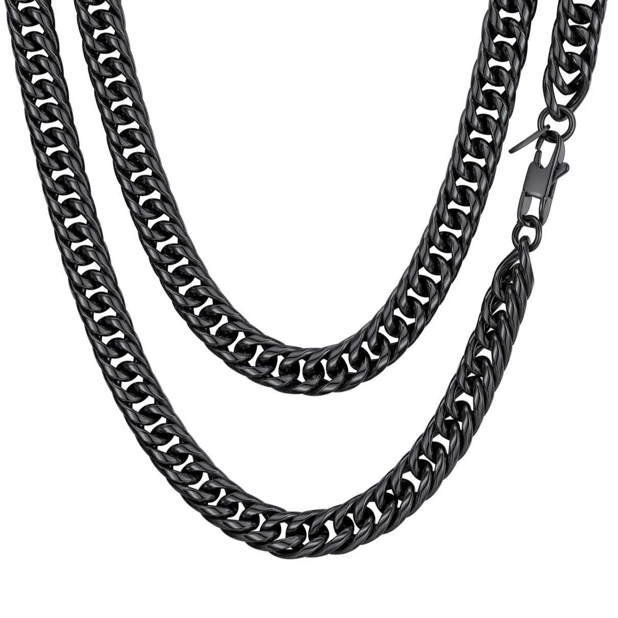 Collier Chaîne Cubaine Homme Femme en Acier Inox