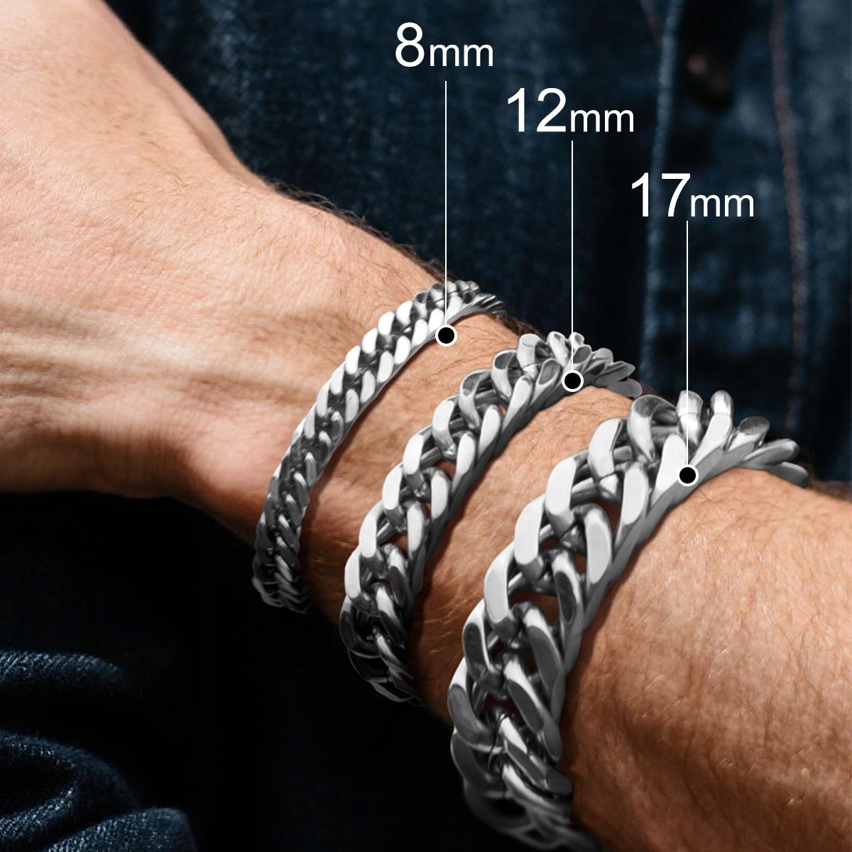 Bracelet Chaîne Homme Cubaine