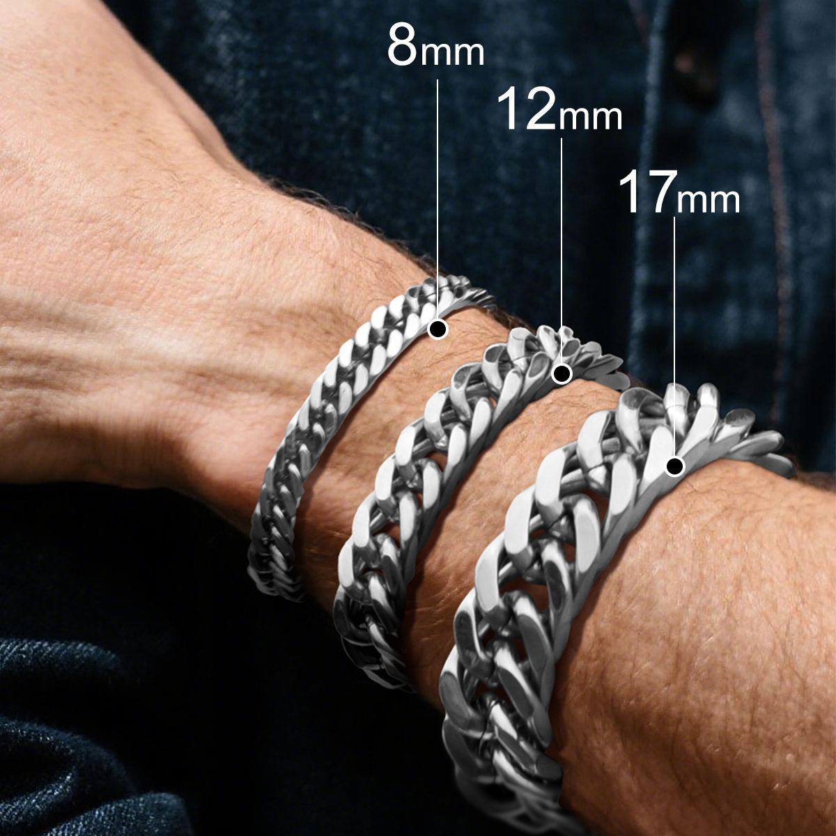 Bracelet Chaîne Homme Cubaine