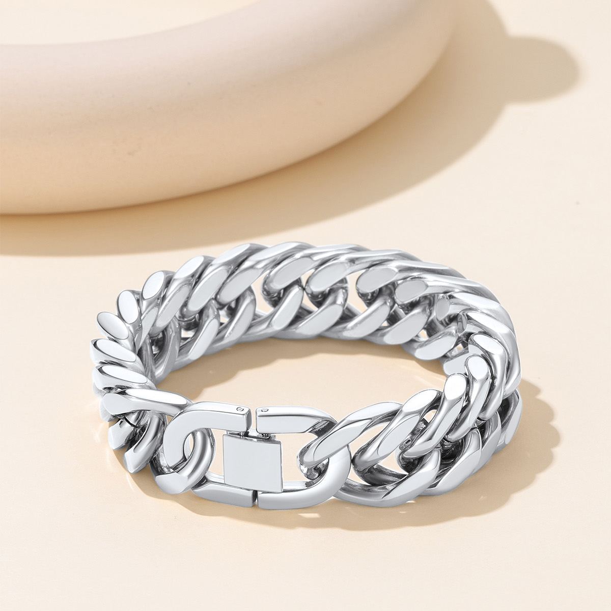 Bracelet Chaîne Cubaine Épaisse Miami pour Homme