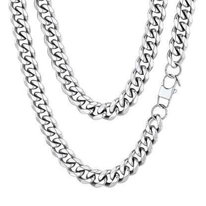 Chaîne Cubaine Miami Homme Argenté 12mm