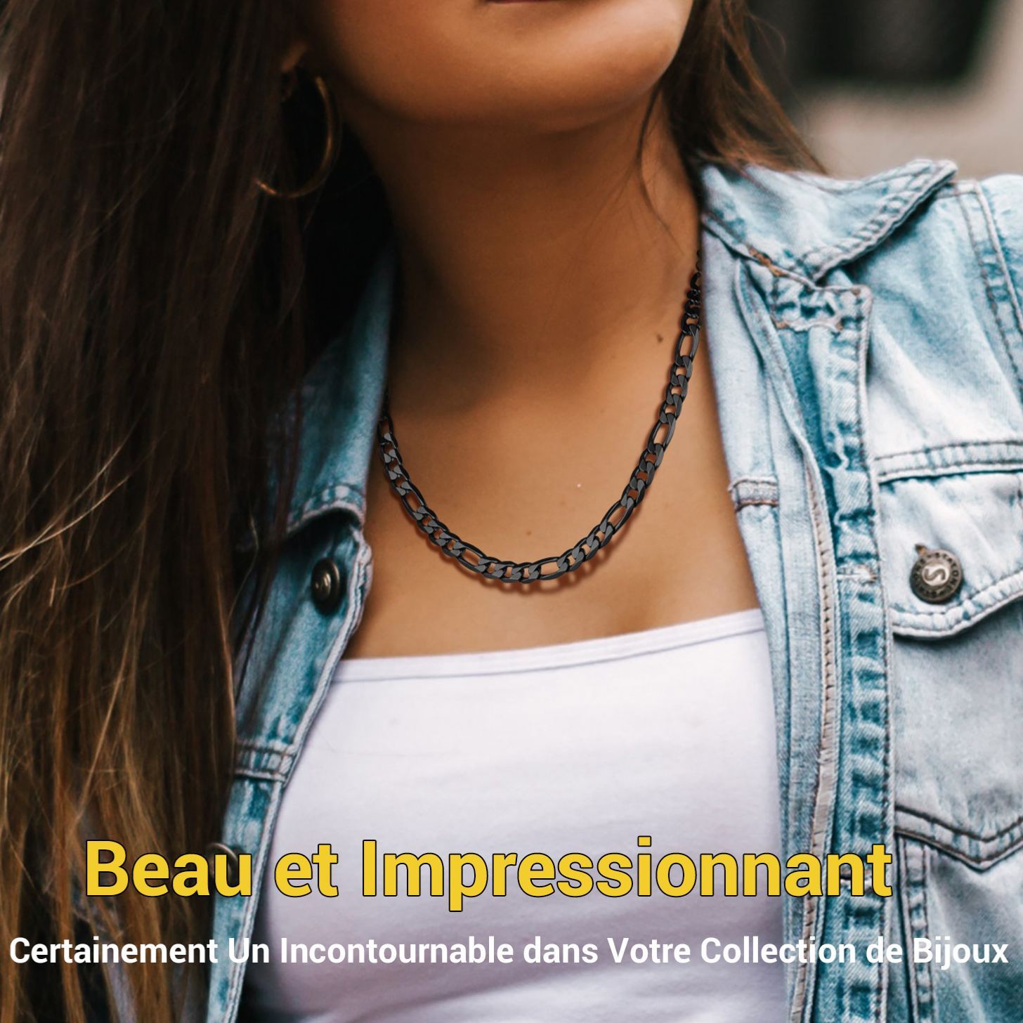 Chaîne Maille Figaro Cubaine pour Femme