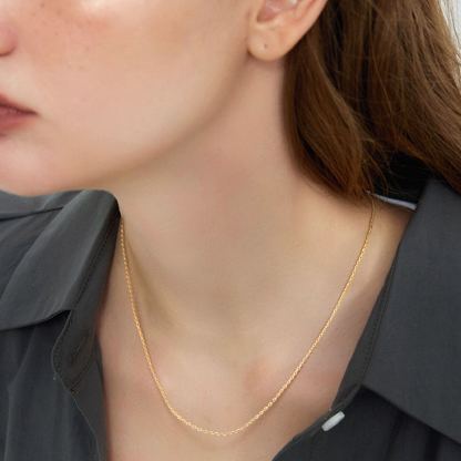 Collier Rolo Chaîne Femme en Or