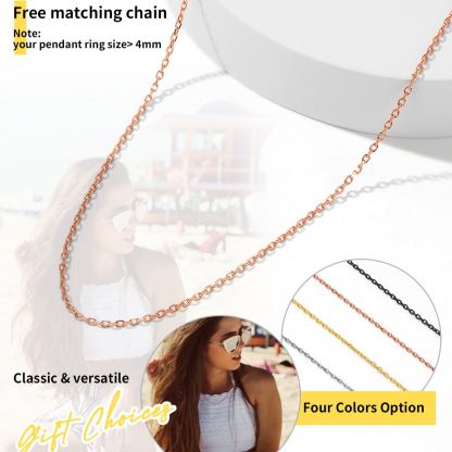 Collier Rolo Chaîne Femme 4 couleurs