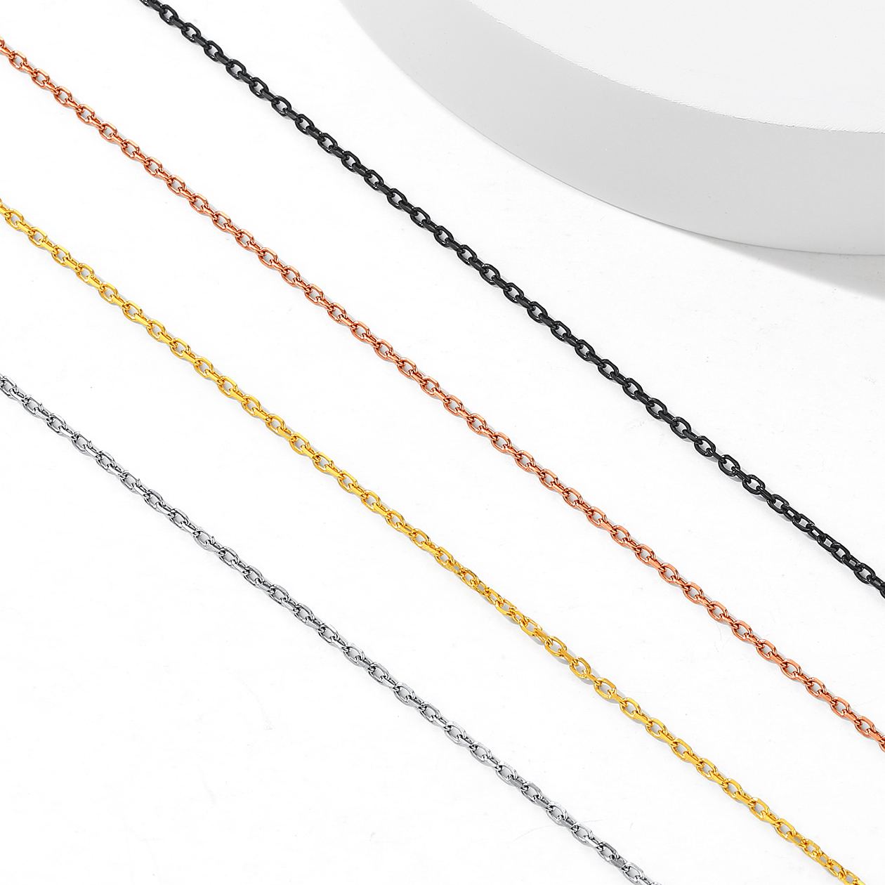 Collier Rolo Chaîne Femme 4 couleurs