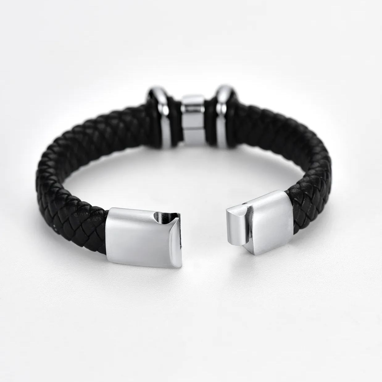 Bracelet Homme Crâne en Cuir Personnalisé 