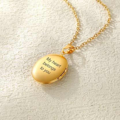 Collier Médaillon Ovale avec Photo 