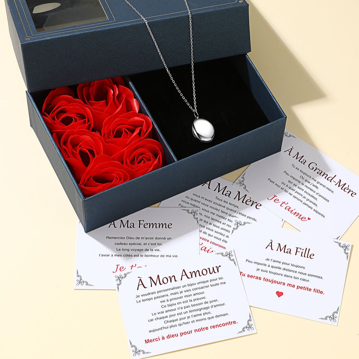 Collier avec Médaillon Ovale Personnalisé et Photos pour Femme