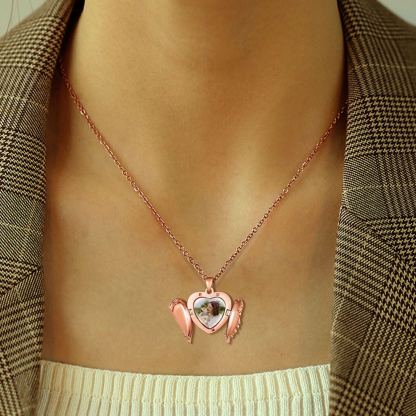 Collier Médaillon Cœur avec Photo pour femme