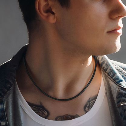 Collier Homme en Cuir