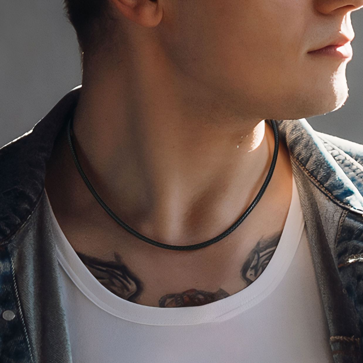 Collier en Cuir pour homme