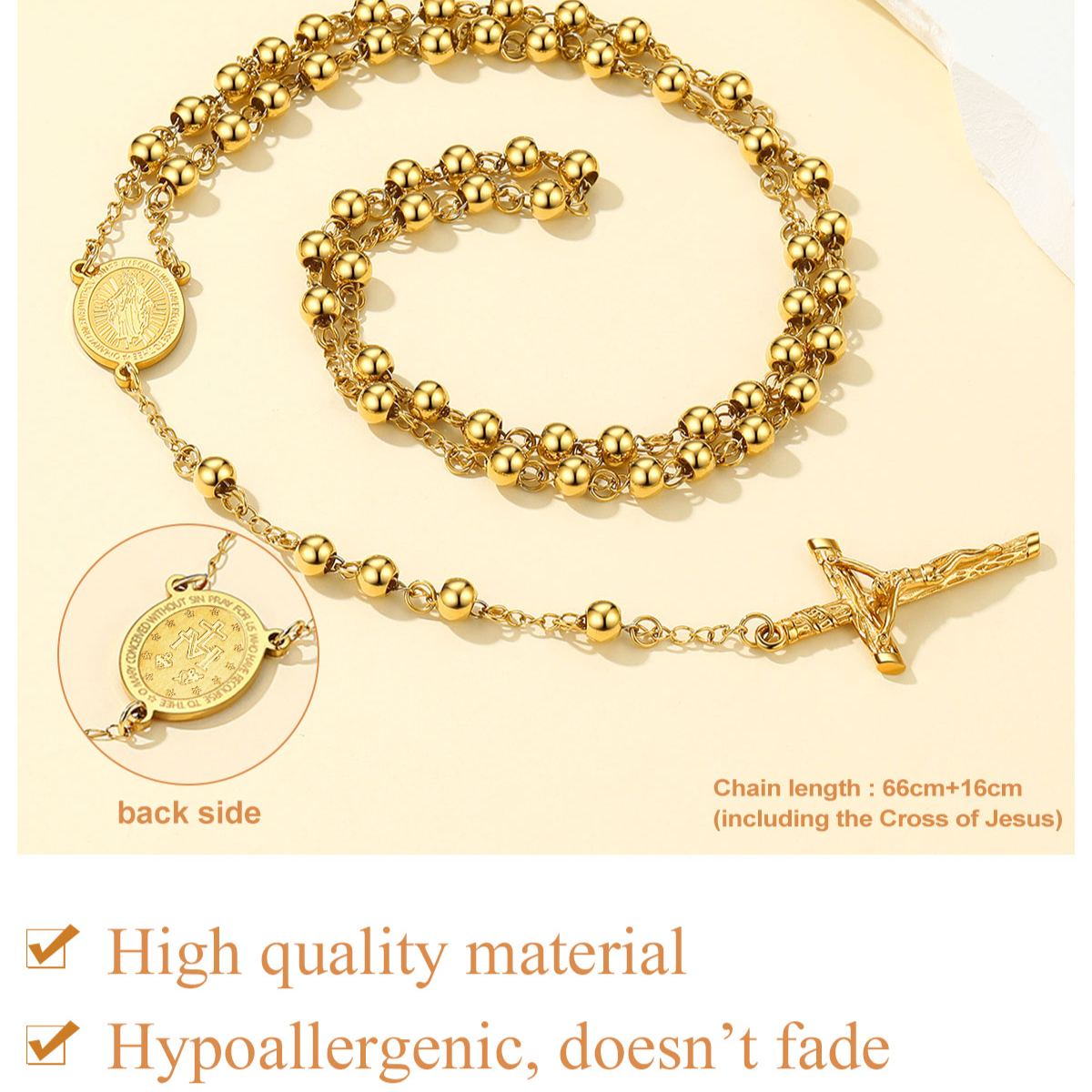 Collier Chapelet Catholique Vierge de haute qualité