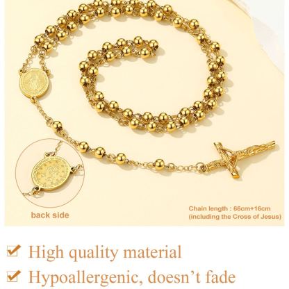 Collier Chapelet Catholique Vierge de haute qualité