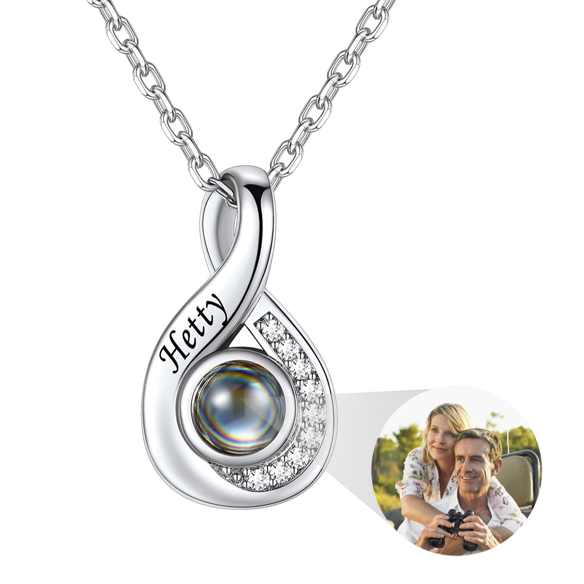 Collier Photo Projetée – Cadeau Personnalisé pour Elle