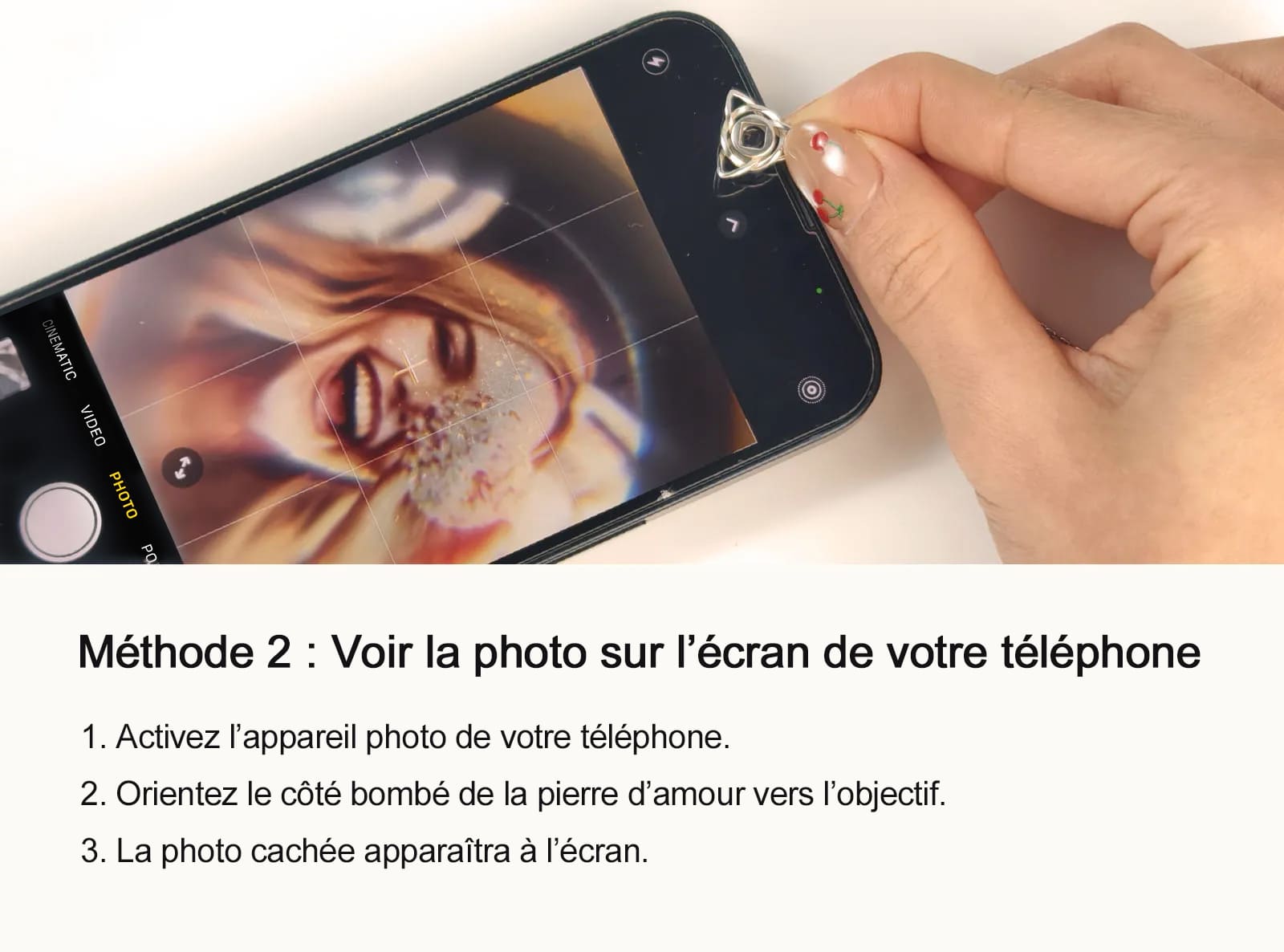 Collier Photo Projection Pendentif Personnalisé en Argent 925