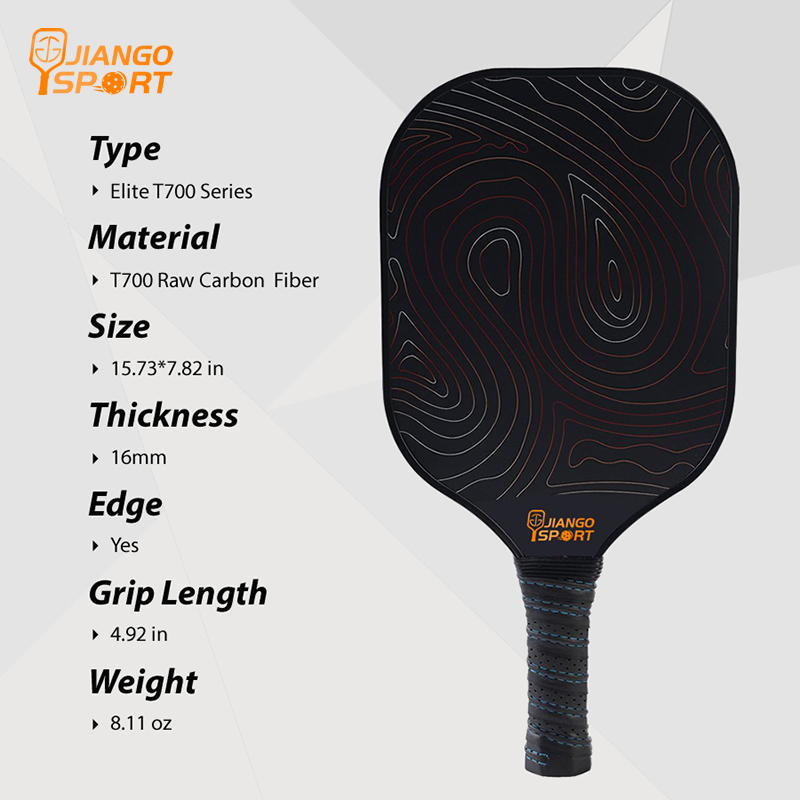 Elite T700 Carbon Fiber HBX8.8 PickleBall Paddle Set (16MM)