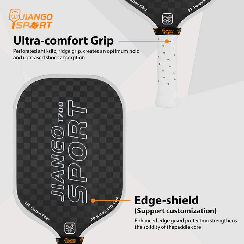 Pro T700 Series RAW 12K Carbon Fiber PickleBall Paddle