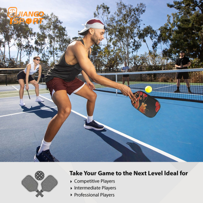 Thermoformed T700 RAW-3K Carbon Fiber Pro Series PickleBall Paddle