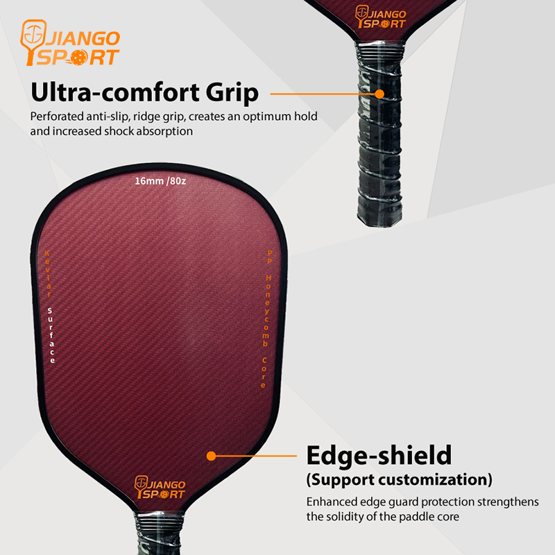JiangoSport's Elite Kevlar Series  Carbon Fiber PickleBall Paddle