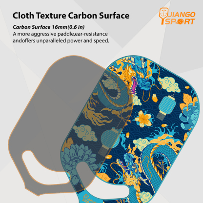 Thermoformed Unibody Pro Hollow T700 Carbon Fiber PickleBall Paddle