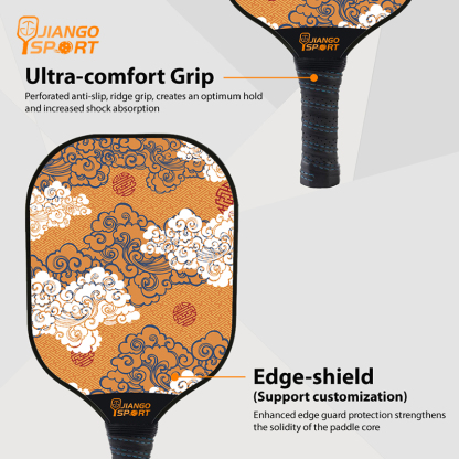Thermoformed One-piece T700 Carbon Fiber PickleBall Paddle (16MM)
