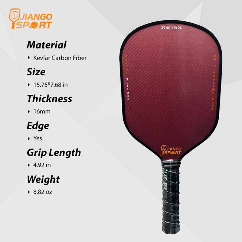JiangoSport's Elite Kevlar Series  Carbon Fiber PickleBall Paddle