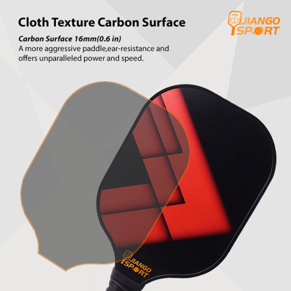 Elite T700 Carbon Fiber PickleBall Paddle (16MM)-JiangoSport