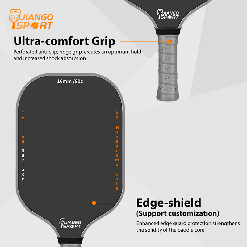 Elite Teflon T700 Carbon Fiber PickleBall Paddle （16MM）