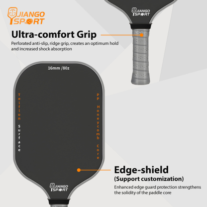 Elite Teflon T700 Carbon Fiber PickleBall Paddle （16MM）
