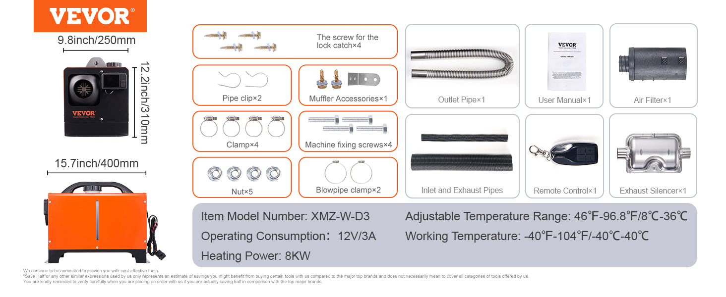 8kw diesel heater