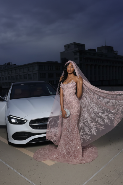 Silver Sparkle Beaded Mermaid Court Train Sweetheart Sleeveless Prom Dresses