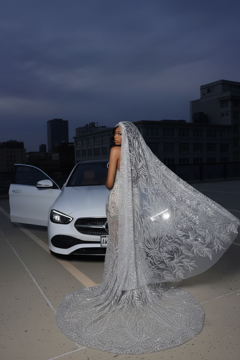 Silver Sparkle Beaded Mermaid Court Train Sweetheart Sleeveless Prom Dresses