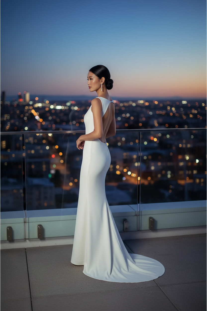 Gorgeous Mermaid High Neck Sleeveless Spandex Floor-Length Prom Dresses