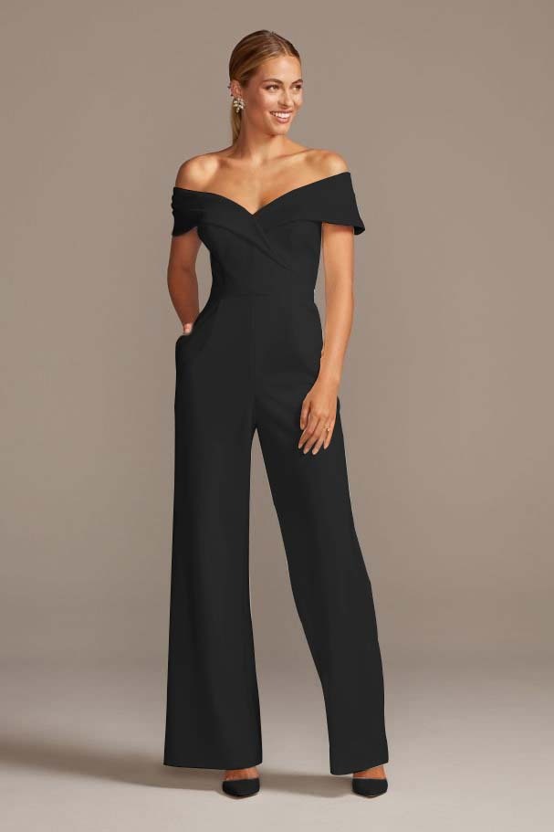 Graceful White Off-the-Shoulder Sleeveless Strapless Long Jump Suit