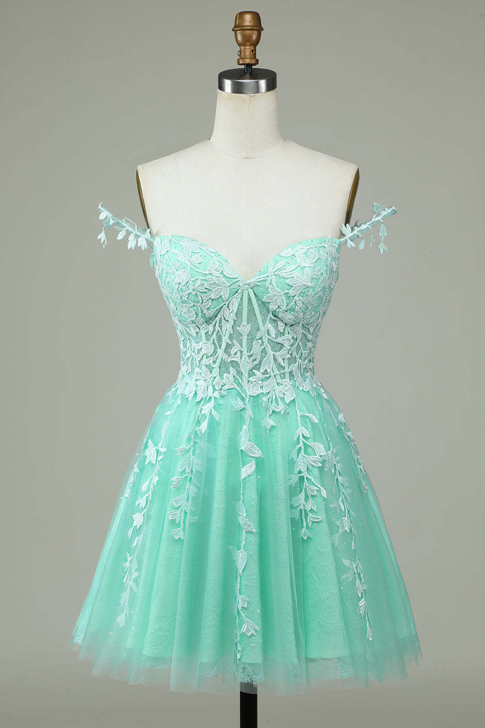 Hot Pink Corset Lace A-Line Short Homecoming Dress