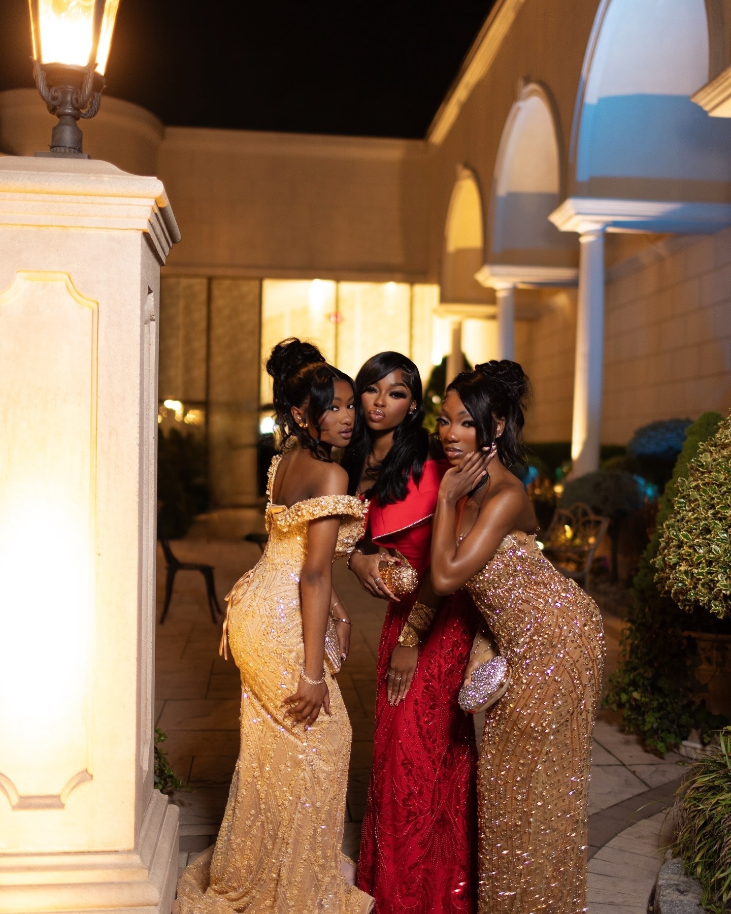 2026 Golden Hour Beaded Prom Dress – Opulent Nude Gold Sequin Gown | Asymmetrical Long Sleeve & One Shoulder