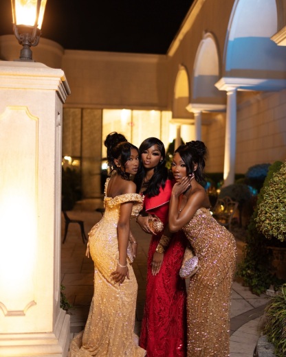 2026 Golden Hour Beaded Prom Dress – Opulent Nude Gold Sequin Gown | Asymmetrical Long Sleeve & One Shoulder