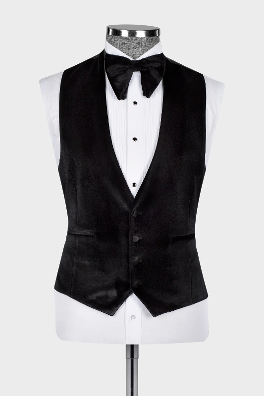 Decent Dark Green Peaked Lapel Three Pieces Sequins Prom Suits-BMbridal