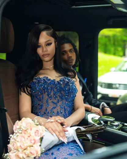 Sapphire Dreams - Royal Blue Beaded Mermaid Prom Dress with Sheer Illusion