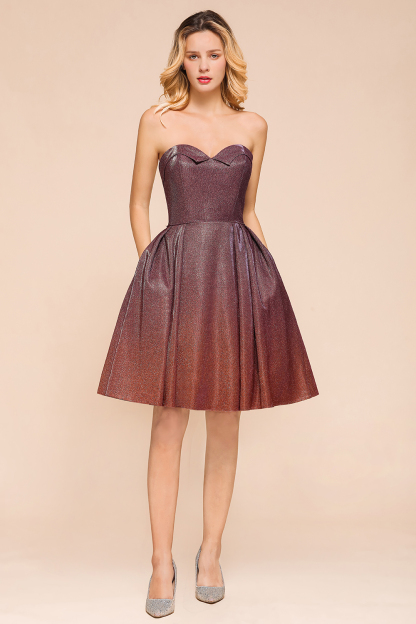 BMbridal Ombre Sequins Sweetheart Short Prom Dresses Online