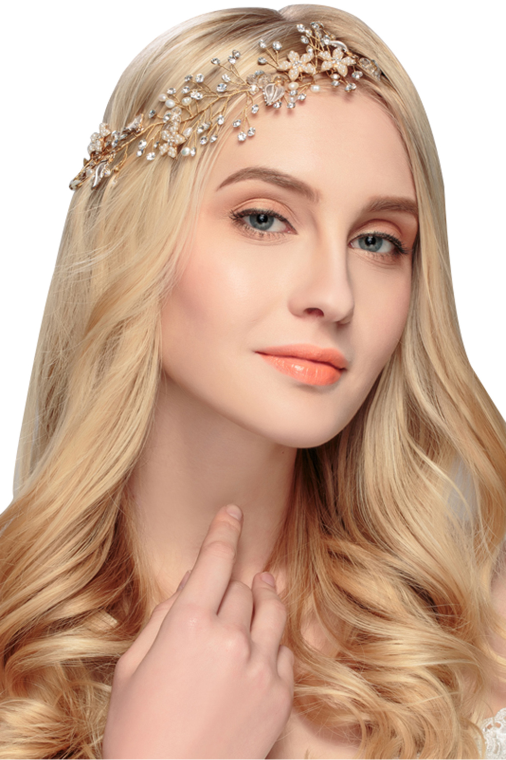 BMbridal Elegant Alloy Imitation Pearls Special Occasion Party Headbands Headpiece with Rhinestone-BMbridal